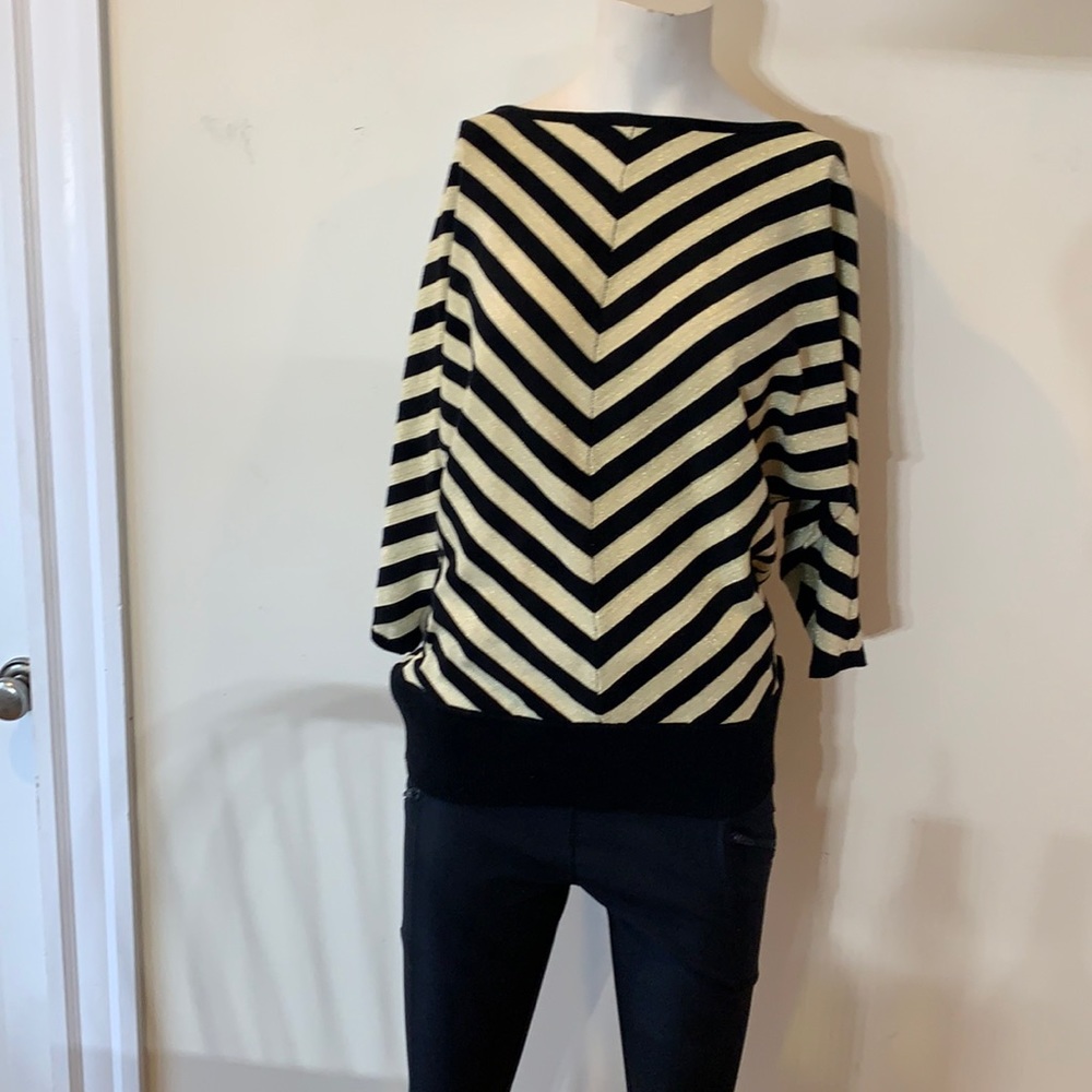 COPY - Joan Vass reversible sweater gold /black size large